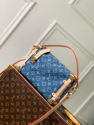 Louis Vuitton LV M27450 Side Trunk MM Bag Denim Blue - Default Title - View 1