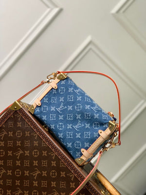 Louis Vuitton LV M27450 Side Trunk MM Bag Denim Blue - Default Title - View 3