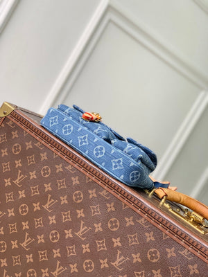 Louis Vuitton LV M27602 Pochette Accessoire Cargo Bag Blue Denim - Default Title - View 4