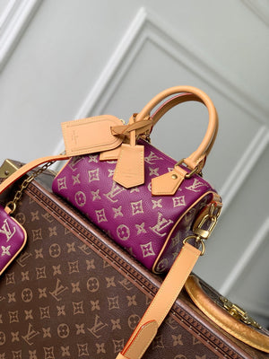Louis Vuitton LV M28186 Speedy P9 Bandoulière 20 Bag Sea anemone purple - Default Title - View 1
