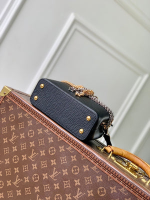 Louis Vuitton LV M28203 Capucines Mini Bag Black - Default Title - View 4