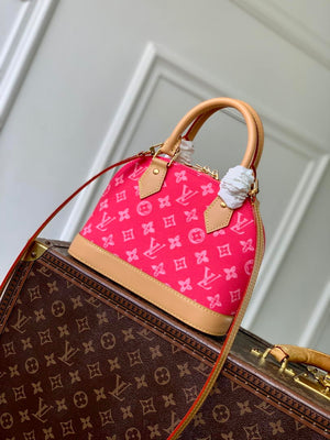 Louis Vuitton LV M28272 Alma BB Bag Rose Ruban Other Monogram Canvas - Default Title - View 3