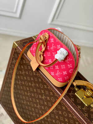 Louis Vuitton LV M28272 Alma BB Bag Rose Ruban Other Monogram Canvas - Default Title - View 9