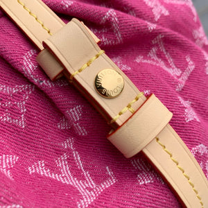 Louis Vuitton LV M28327 Pochette Valley Bag Fuchsia Denim - Default Title - View 7