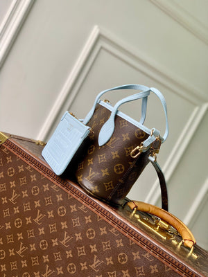 Louis Vuitton LV M28336 Neverfull Bandoulière Inside Out BB Bag Monogram Sky Blue - Default Title - View 2