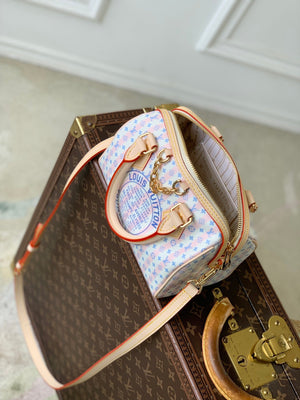 Louis Vuitton LV M28668 Speedy Bandoulière 20 Bag Blue - Default Title - View 9