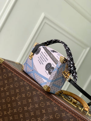 Louis Vuitton LV M28749 Side Trunk MM Bag Beige/Blue - Default Title - View 2