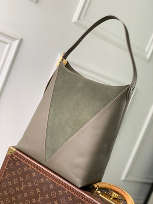 Louis Vuitton LV M29144 Low Key Hobo MM Bag Dark Fango - Default Title - View 1
