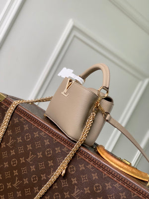 Louis Vuitton LV M29440 Capucines Mini Bag Galet Grey Taurillon leather - Default Title - View 2