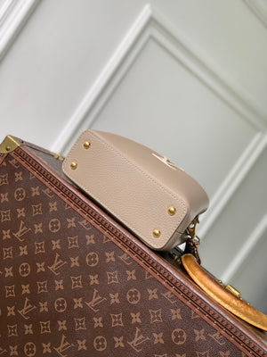 Louis Vuitton LV M29440 Capucines Mini Bag Galet Grey Taurillon leather - Default Title - View 4