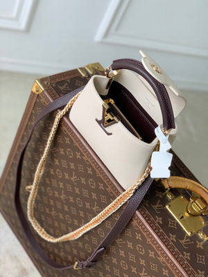 Louis Vuitton LV M29439 Capucines Mini Bag Cream/Burnt Mahogany - Default Title - View 10