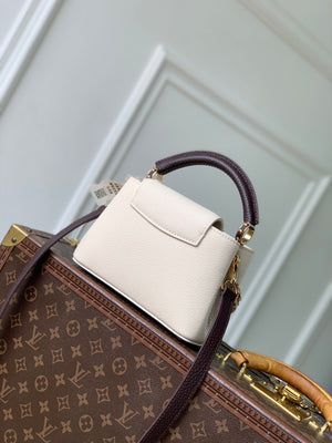 Louis Vuitton LV M29439 Capucines Mini Bag Cream/Burnt Mahogany - Default Title - View 3