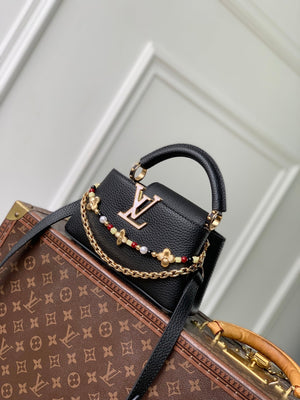 Louis Vuitton LV M29443 Capucines East West Mini Bag Black - Default Title - View 1
