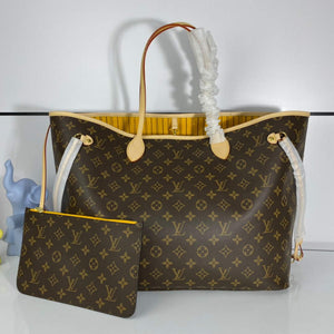 Louis Vuitton LV M40992 Neverfull GM Monogram Canvas Yellow - Default Title - View 1