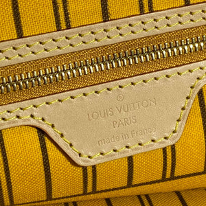Louis Vuitton LV M40997 Neverfull MM Monogram?Canvas Cerise Yellow - Default Title - View 9