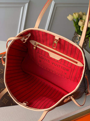 Louis Vuitton LV M41001 Neverfull PM Monogram Canvas Red - Default Title - View 3