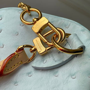 Louis Vuitton LV M41112 Speedy Soft 30 Boho Bag Blue/Ostrich Pattern - Default Title - View 7