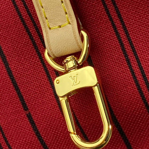 Louis Vuitton LV M41177 Neverfull MM Monogram?Canvas Cerise Red - Default Title - View 7