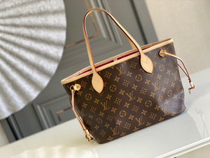 Louis Vuitton LV M41245 Neverfull PM Monogram Canvas Plum - Default Title - View 3