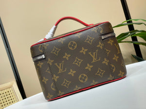 Louis Vuitton LV M44495 Nice Mini Vanity Case Monogram canvas Red - Default Title - View 3