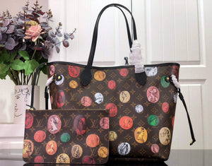 Louis Vuitton LV M45923 Neverfull MM Monogram Cameo printed canvas - Default Title - View 1