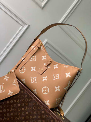 Louis Vuitton LV M46289 Carryall MM monogram M46292 Brown and Yellow - Default Title - View 1