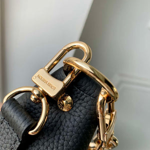 Louis Vuitton LV M46725 Loop Hobo Bag Monogram Empreinte Black - Default Title - View 5