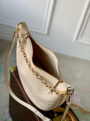 Louis Vuitton LV M46739 Loop Hobo Bag Monogram Empreinte Beige - Default Title - View 8