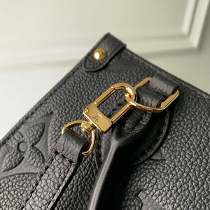 Louis Vuitton LV M46993 OnTheGo BB Handbag Monogram Empreinte Black - Default Title - View 6