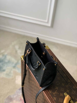 Louis Vuitton LV M46993 OnTheGo BB Handbag Monogram Empreinte Black - Default Title - View 7