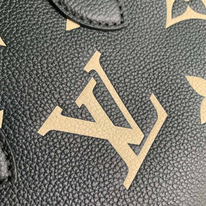 Louis Vuitton LV M47054 OnTheGo BB Handbag Bicolor Monogram Empreinte Leather Black - Default Title - View 7