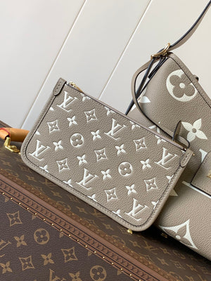 Louis Vuitton LV M47180 CarryAll PM Bag Tourterelle Gray / Crème Beige - Default Title - View 5