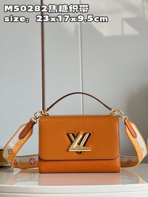 Louis Vuitton LV M50282 Twist MM Bag Epi Gold Cipango Beige - Default Title - View 1