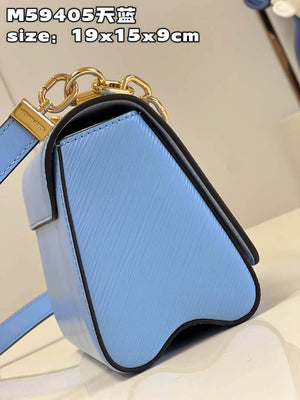 Louis Vuitton LV M59405 Twist PM Bag Epi Blue - Default Title - View 4