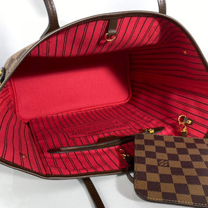 Louis Vuitton LV N41358 Neverfull MM Damier Ebene Cerise Red - Default Title - View 9