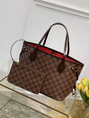 Louis Vuitton LV N41359 Neverfull PM Damier Ebene coated canvas - Default Title - View 1