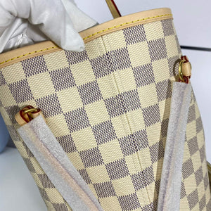 Louis Vuitton LV N41361 Neverfull MM Damier Azur Beige - Default Title - View 4