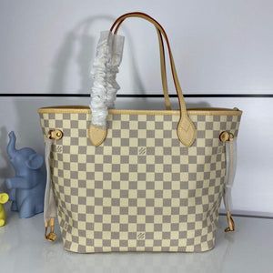 Louis Vuitton LV N41361 Neverfull MM Damier Azur Rose Ballerine Pink - Default Title - View 2
