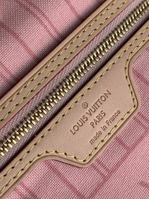 Louis Vuitton LV N41363 Neverfull PM Damier Azur Pink - Default Title - View 5
