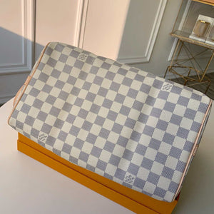 Louis Vuitton N41370 LV Speedy 30 Bag Damier Azur Canvas With strap - Default Title - View 3