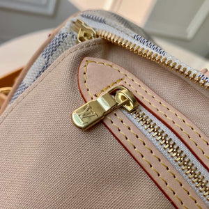 Louis Vuitton N41370 LV Speedy 30 Bag Damier Azur Canvas With strap - Default Title - View 6