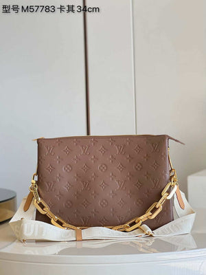 Louis Vuitton M21276 Coussin MM Bag LV M57783 Taupe Brown - Default Title - View 1