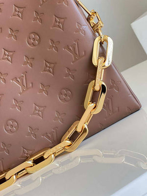 Louis Vuitton M21276 Coussin MM Bag LV M57783 Taupe Brown - Default Title - View 3