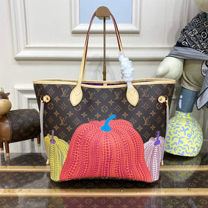 Louis Vuitton M46468 LV x YK Neverfull MM Bag - Default Title - View 1