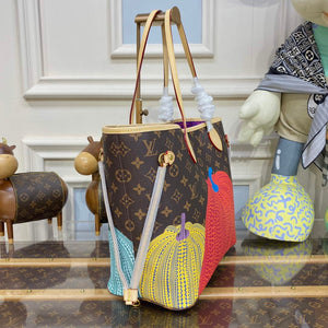 Louis Vuitton M46468 LV x YK Neverfull MM Bag - Default Title - View 3