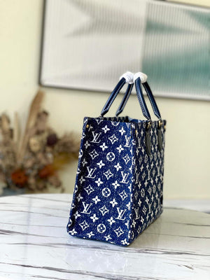 Louis Vuitton M59608 OnTheGo MM Tote bag Monogram Blue - Default Title - View 2