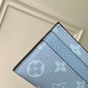Louis Vuitton M62170 LV Double Card Holder Monogram Eclipse Blue - Default Title - View 6