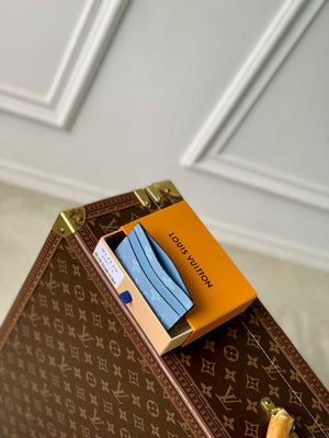 Louis Vuitton M62170 LV Double Card Holder Monogram Eclipse Blue - Default Title - View 9