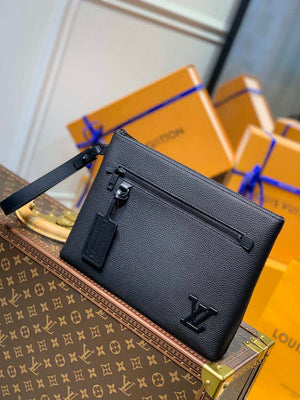 Louis Vuitton M69837 LV Aerogram Pochette iPad Black - Default Title - View 1