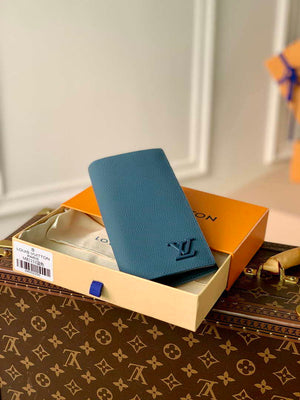 Louis Vuitton M81027 Pocket Organizer LV aerogram Blue - Default Title - View 1